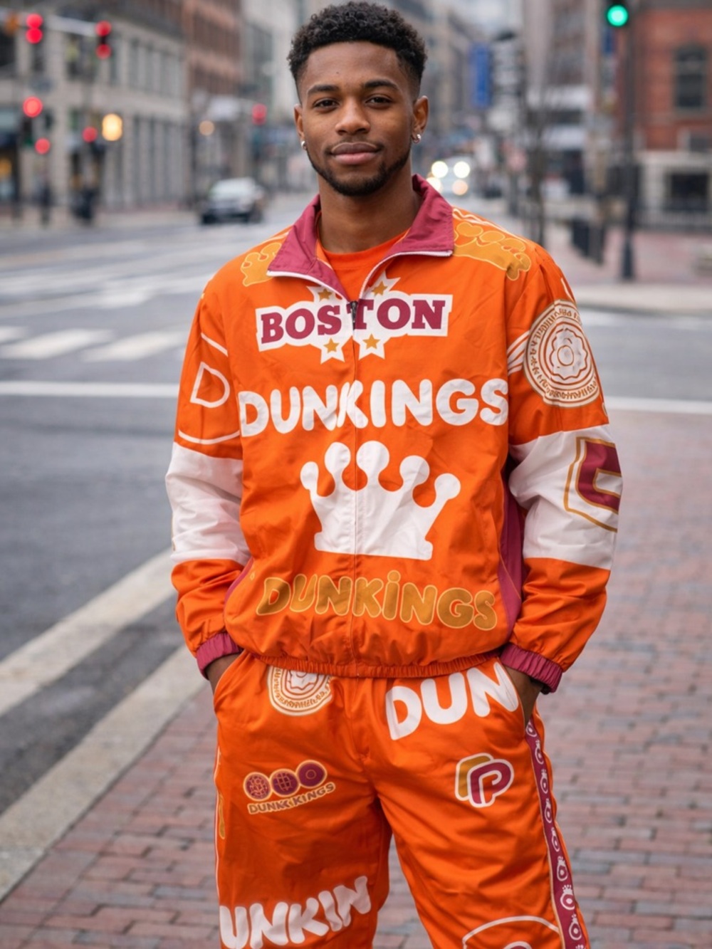 Dunkin Donuts DunKing Tracksuit - Jacket & Pants Size Medium